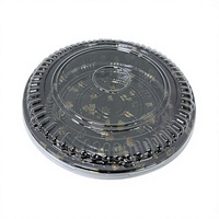Conteneur alimentaire jetable de qualité supérieure, écologique, de qualité alimentaire, pour supermarché, emballage de collations à emporter, plateau rond pour fête, en plastique, pour sushis