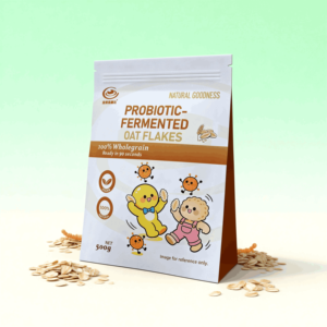 प्रोबायोटिक किण्वित ओट फ्लेक्स, दैनिक नाश्ते के लिए पूरे अनाज तत्काल जई अनाज - Product Image 2