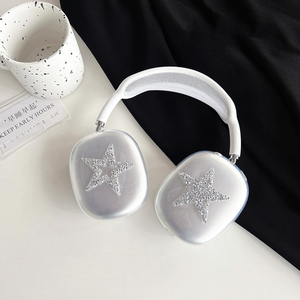 Lovely Stars Diamond Crystal Rhinestone Case para <span class=keywords><strong>Airpods</strong></span> <span class=keywords><strong>Max</strong></span> TPU Clear Soft Headphone Cup Cover para <span class=keywords><strong>Apple</strong></span> <span class=keywords><strong>Airpods</strong></span> <span class=keywords><strong>Max</strong></span> - Product Image 6