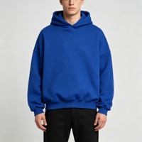 Sweat à capuche oversize uni personnalisable avec logo, faible MOQ, style streetwear