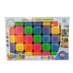 Jinming 3 + lứa tuổi Kid Đồ chơi giáo dục Khối xây dựng gạch đồ chơi 35 cái vuông Nhựa Đồ chơi khối - Product Image 1