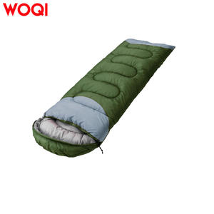 Sac de couchage enveloppant Woqi pour adulte, camping en plein air, chaud, portable, respirant, polyester, vert militaire - Product Image 1