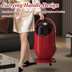 High-End Desktop Trash <b>Bin</b> for Home Cute Girls Bedroom and Living Room Large Capacity with Built-in Structure Lid - Product Image 5
