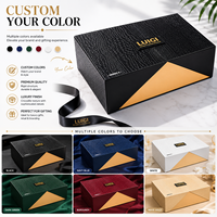 Boîte cadeau en papier texturé cuir de crocodile de luxe, emballage personnalisé avec couvercle magnétique pour la marque