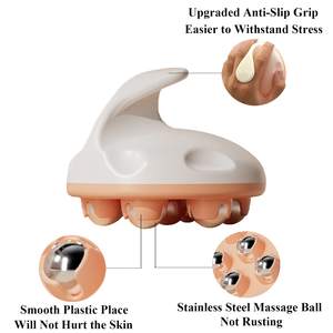 Masseur à rouleau à main personnalisé pour le corps Masseur à rouleau métallique à 360 degrés pour le drainage lymphatique <span class=keywords><strong>de</strong></span> la cellulite pour les cuisses, le <span class=keywords><strong>ventre</strong></span> et les fesses - Product Image 3