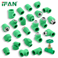 IFAN - Matériaux de plomberie en PPR plastique très demandés - Échantillon gratuit - Tuyaux et raccords en polypropylène PPR de 20 à 110 mm - Raccords PPR