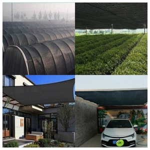 <span class=keywords><strong>Filet</strong></span> d'ombrage carré en HDPE Tuniu, protection UV, noir, tricoté, pour l'agriculture, les jardins potagers, les patios, les cours - Product Image 1