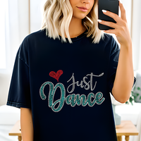 Design personnalisé Just Dance, transfert thermique, transfert de strass pour t-shirt