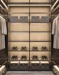 Armario Moderno Personalizado, Juego de Muebles Completo para Dormitorio con Luz LED, Armario con Puerta de Vidrio, Organizador de Ropa - Product Image 4