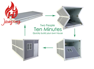 Nhà di động lắp ghép nhanh, gấp gọn, mô đun, bằng thép, kiểu container 20ft 40ft, dùng làm trường học, siêu thị, sản xuất tại Trung Quốc - Product Image 5