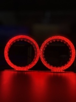 Projecteurs Bi-LED 5D Halo Rings de 1,5/2,5/3,0 pouces avec caches pour phares de voiture, lentilles de projecteur Angel Eyes, accessoires automobiles pour phares