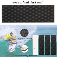 Accessoires de planche de surf en mousse EVA de haute qualité, personnalisés, 3 pièces, coussin de traction, coussin de queue, pour plusieurs planches de surf, revêtement de sol de bateau