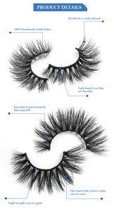 Boîte d'emballage <span class=keywords><strong>de</strong></span> <span class=keywords><strong>cils</strong></span>, Faux vison, produit cosmétique pour les yeux, fait à la main, personnalisés, volume 3D, nouveauté 2020 - Product Image 3