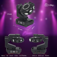 Projecteur de scène à neuf faisceaux, tête mobile, éclairage de disco avec puissance de 120W, télécommande DMX 512 pour mariage, club, fête, événement