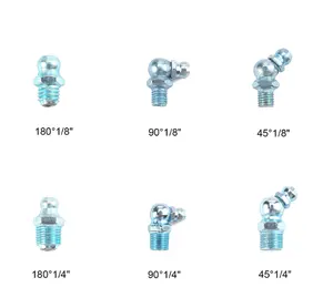 110pcs Metric /Imperial Steel Zinc Plated Grease Nipple Fitting Kit For Auto Parts