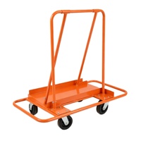 Chariot à plateforme pliable en acier pour charges lourdes, chariot de transport d'entrepôt, chariot de logistique pour le déménagement en usine