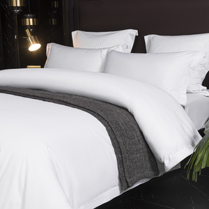 Sábanas de Cama Individuales, Dobles, Queen y King, de Algodón o 40S, 180 Hilos, Diseños Blancos, Sábanas Planas 100% Algodón, Juego de Sábanas 200 Hilos - Product Image 5