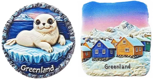 Imanes 3D para Refrigerador de Groenlandia, América del Norte, Recuerdo Turístico, Colección de Pegatinas Magnéticas para Refrigerador, China Continental - Product Image 4