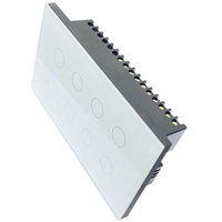 Interruptor Inteligente Zigbee de 5 Canales - Requiere Cable Neutro - Retroiluminación LED Personalizable y Memoria de Apagón