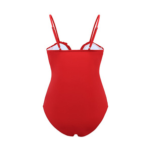 JSN 2024 New Women Swimsuit and Skirt Sexy <strong>Red</strong> 3D Flower One Piece <strong>Bikini</strong> <strong>Set</strong> Two Pieces Swimwear Beachwear Bathing Suit - Product Image 3