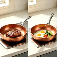 Ensemble de 12 ustensiles de cuisine en céramique antiadhésive en aluminium, comprenant une poêle, une casserole avec passoire et des ustensiles de cuisine pour une utilisation en cuisine