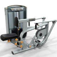 Máquina de remo comercial ajustable con carga de placas de acero para ejercicios de espalda y brazos, entrenamiento multifunción para gimnasio y fitness
