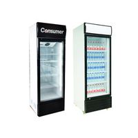 Nieuwe Product Enkele Glazen Deur 300L Display Red Bull Koelkast Koelkast
