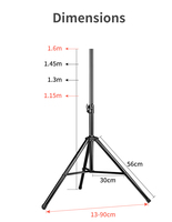 Support de haut-parleur portable Yinyu SS016, charge maximale 50 kg, pour systèmes de sonorisation et événements en plein air