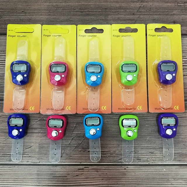 Wholesale Adjustable Digital Tasbeeh Tasbih Prayer Counter Muslim Tally Led Display Ring Hand Finger Counter for People
