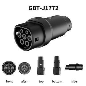 Adaptador de Carga CA GB/T a J1772 para <span class=keywords><strong>Nissan</strong></span> <span class=keywords><strong>Leaf</strong></span>, Chevy Bolt, Tesla Model S, Carga en Estaciones Públicas Chinas para Vehículos Eléctricos, IP65 para Exteriores - Product Image 1