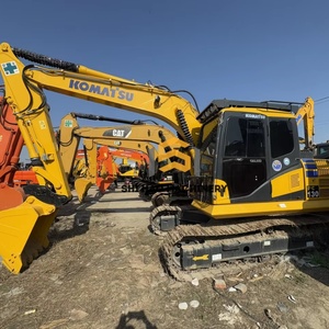 Excavatrice hydraulique sur chenilles Komatsu PC130 d'occasion de 13 tonnes, faible nombre d'heures de fonctionnement, pour l'exploitation minière et les travaux d'excavation - Product Image 1