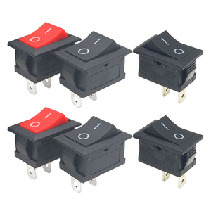 ขายตรงจากโรงงาน สวิตช์โยกสีดำ 15x21 มม. 2 ขา SPST เปิด-ปิด 15 มม. x 21 มม. - Product Image 5