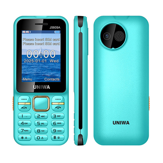UNIWA J5609A Customized OEM 3G Mobile Phone Dual SIM Card 2.4 Inch TFT Display QWERTY Keyboard French WCDMA Spanish/German