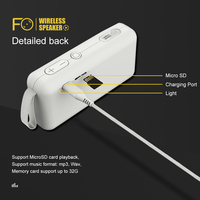 Sangle de transport portable de haute qualité Bluetooth sans fil Mini caisson de basses artistique dessin haut-parleur
