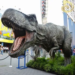 2024 dinozor parkı yüksek kaliteli animatronic yaşam boyutu 3D dinozor gerçekçi comercial merkezi