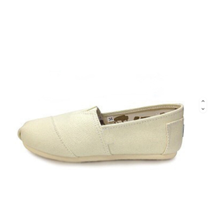 Zapatillas de Ballet de Lona con Punta en Pico, Transpirables, para Mujer, para Todas las Temporadas, Color Sólido, Suela de Goma Blanca - Product Image 2