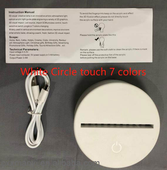 Círculo blanco 7 colores