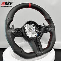 Volant en cuir pour BMW Série 3 Série 5 pour M3 M4 M5 M6 F30 F10 F15 F36 F01 F20 F22 F25 F31 F32 E70 E71 E90 X6