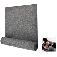 Grand tapis de Yoga en feutre antidérapant de 5mm d'épaisseur, tapis de Yoga extensible Durable pour Pilates, Gym, entraînement à domicile