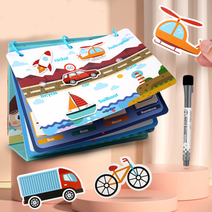 Último juguete educativo de cognición del alfabeto para niños, aprendizaje preescolar, libro de pasta de pensamiento lógico Montessori, mi primer libro ocupado - Product Image 3