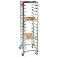 Chariot de support de plateau de boulangerie d'acier inoxydable chariots de type économique de 15 rangées pour le chariot de support de boulangerie
