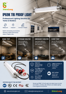 ไฟ LED กันน้ำ IP69K สำหรับเต็นท์ ที่พักฉุกเฉิน อาคารชั่วคราว - Product Image 2