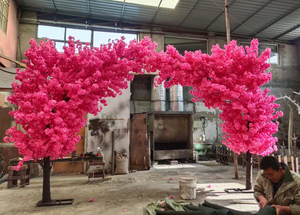 W-E002 nóng bán trong nhà ngoài trời trang trí nhà máy nhân tạo cây anh đào màu hồng nóng cây anh đào để trang trí - Product Image 3