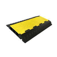 Rampes de protection de câbles en caoutchouc à 3 canaux de 900 mm, protections de sécurité routière, installation fixe portable