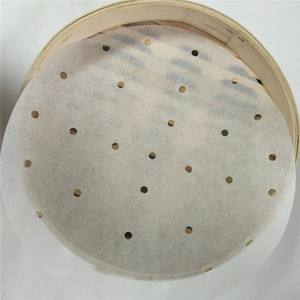 Không dính vòng đục lỗ Dim Sum hấp giấy đa giác hấp lót không thấm nước Giấy nướng bánh cho Cookie nướng - Product Image 5