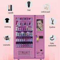 Máquina Expendedora de pestañas de cabello humano, pelucas cosméticas, máquina expendedora de belleza inteligente con pantalla táctil