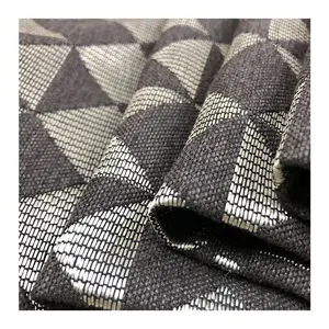 Punktmuster Jacquard Polyester Polster Textil Mikro faser Stoffe für Heim polster