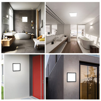 IP44 AC220V-240V led plafonniers 4000K 8W 15w moderne décoratif hôtel maison monté extérieur applique murale à led