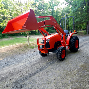 Tracteur Kubota 25HP avec chargeur frontal / Tracteur compact Kubota L2501 de bonne qualité, couleur rouge, transmission par engrenages - Product Image 1