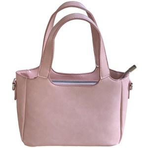 Women's Horizontal <b>Square</b> Shoulder Bag Pink Off White Black Zipper Closure Minimalist Style Everyday Use L8978 - Product Image 5